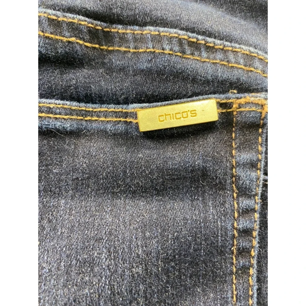 Chicos So Lifting‎ So Slimming Jeans Dark Wash Straight Leg Blue Womens Size 0 S